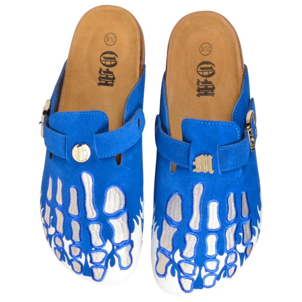 🧢🤍 OCTAVIOUS MARKS CLOGS ROYAL BLUE WHITE 🧢🤍